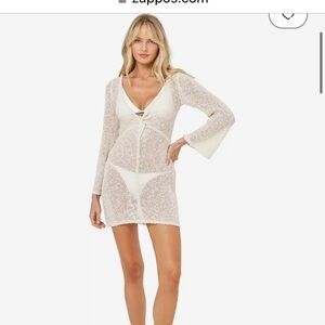 Cream/beige Swim Coverup by Lspace sold at Anthropologie